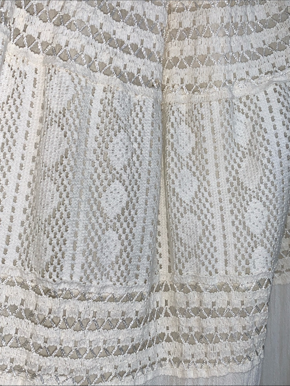 Magic Cream Crochet Lace Tiered Maxi Skirt - Picture 5 of 7